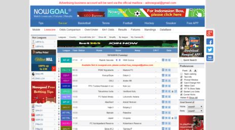 www.nowgoal.net|nowgoal.cc.